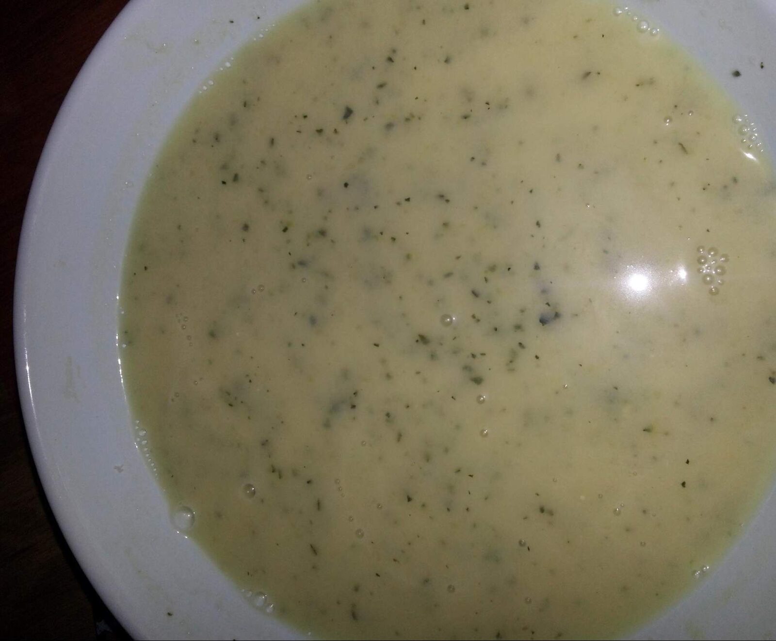 Velouté de Courgettes au kiri
