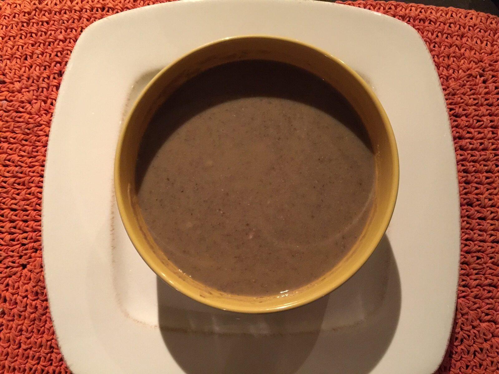 Velouté de lentilles à la saucisse de Morteau