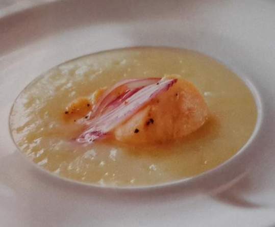velouté de panais et Saint-Jacques
