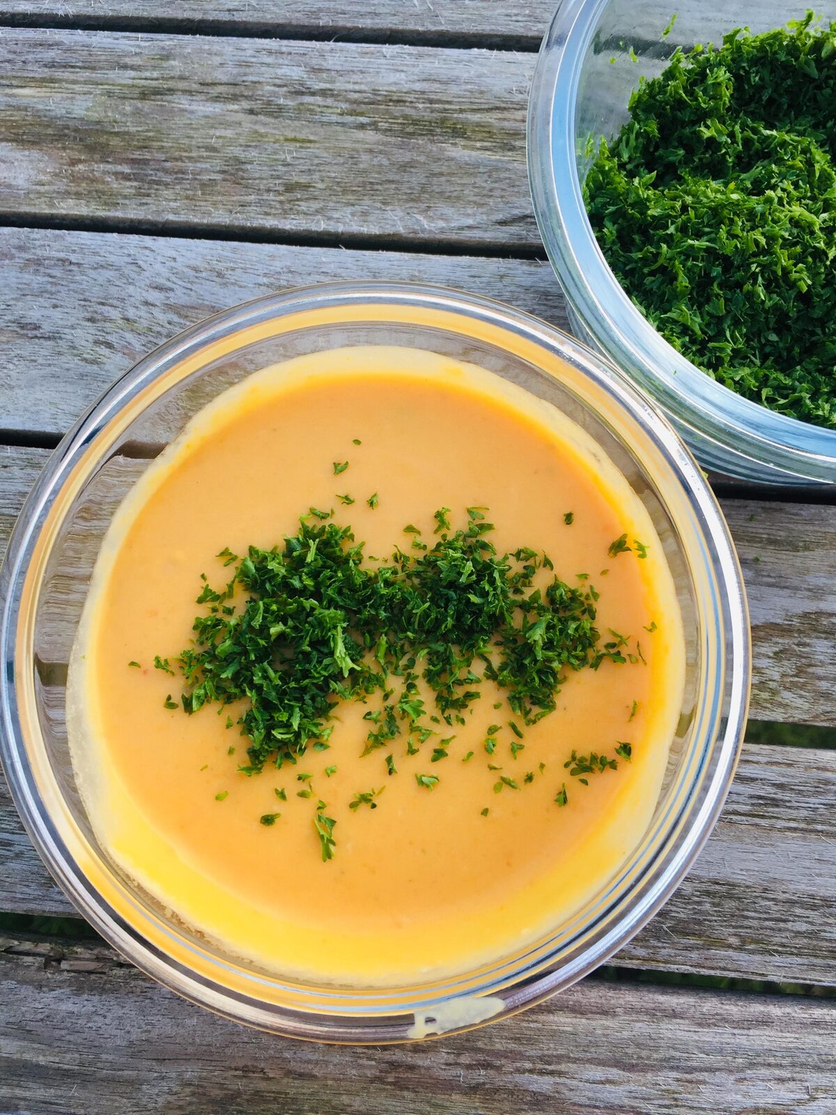 Velouté de patates douces à l'asiatique