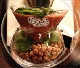 Velouté de pois chiches aux épinards !