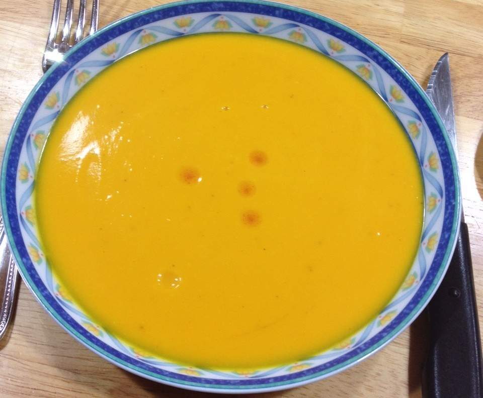 Velouté de potimarron au gingembre