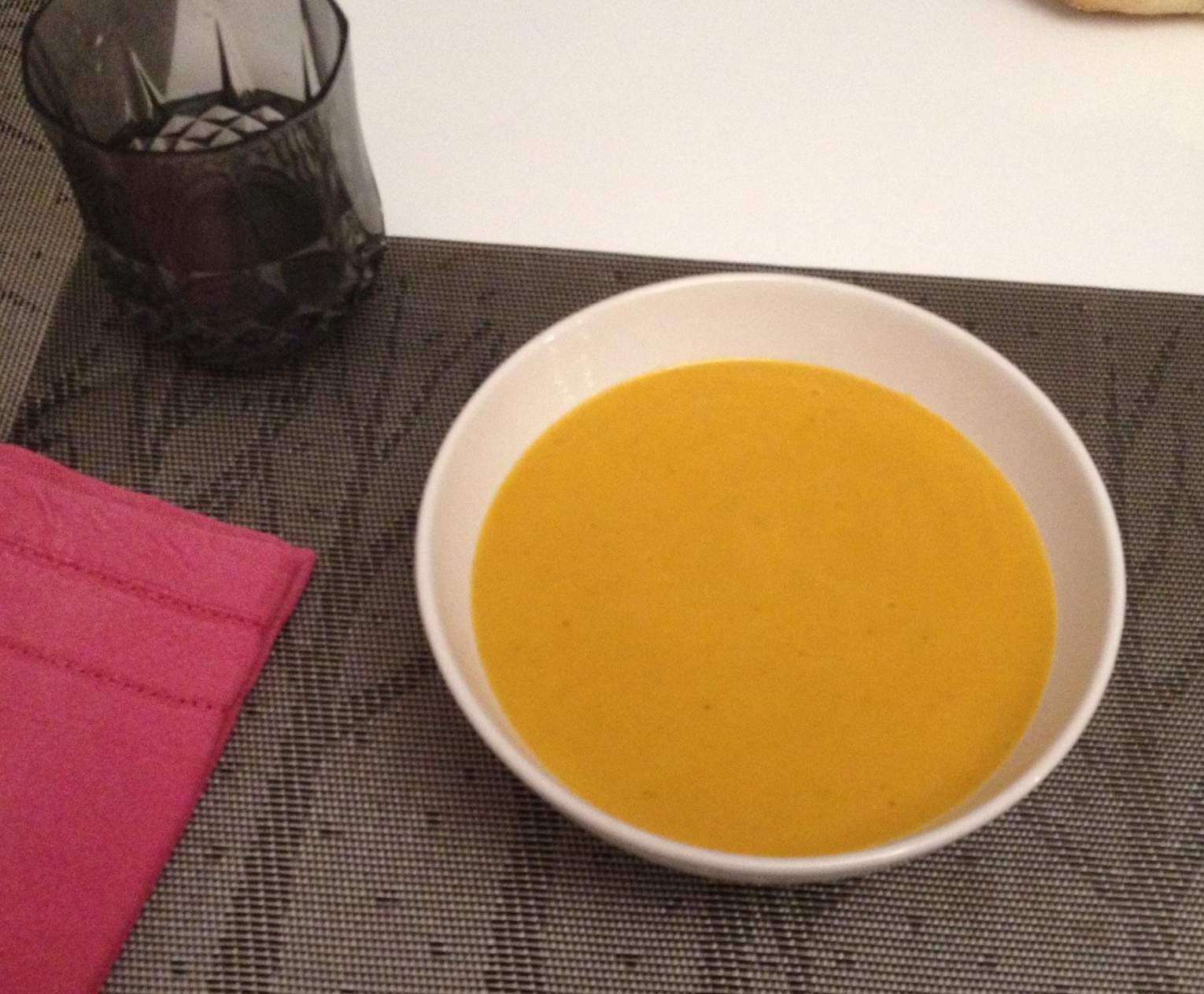 VELOUTE DE POTIMARRON avec la peau