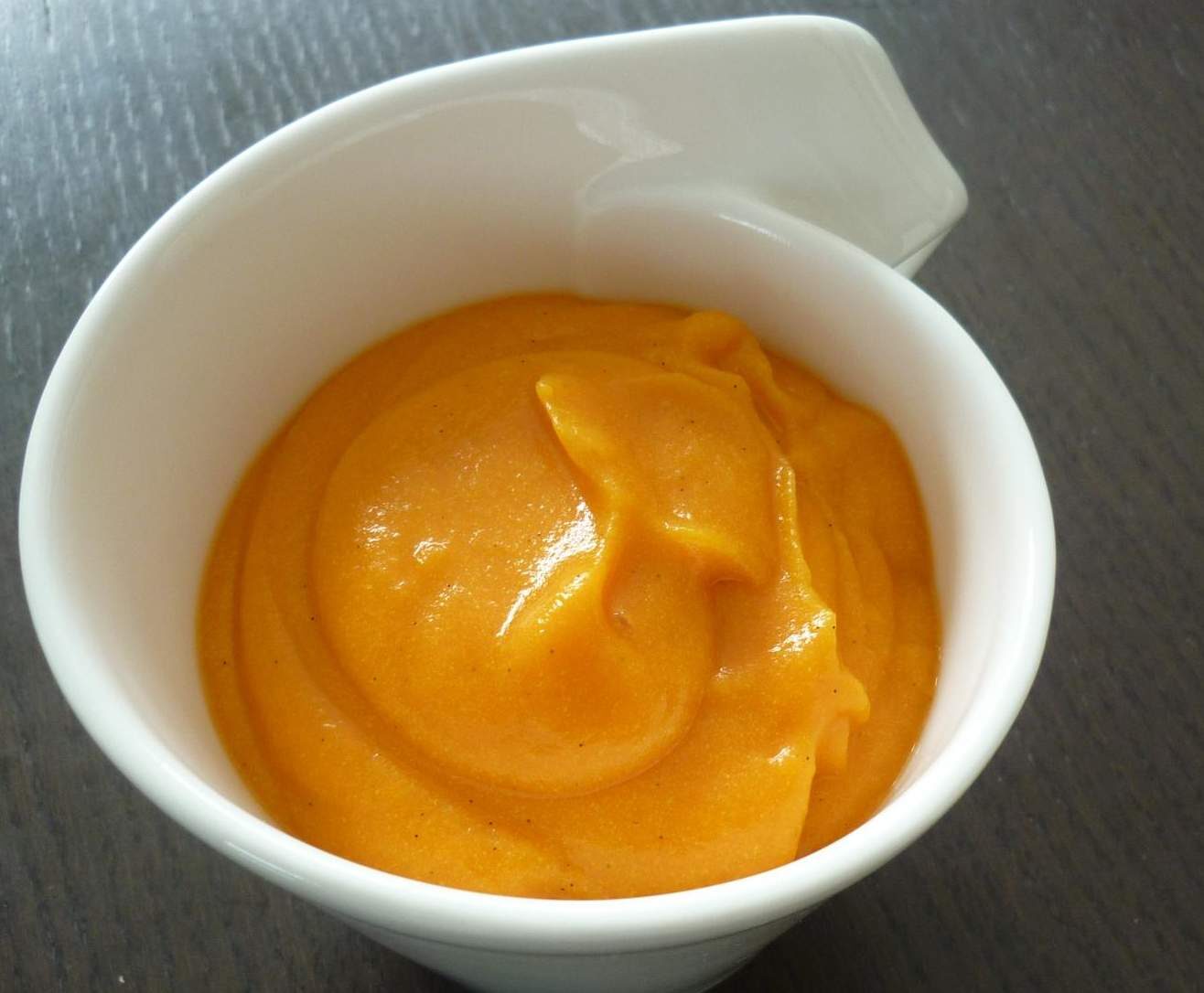 velouté patate douce à la saveur vanillée