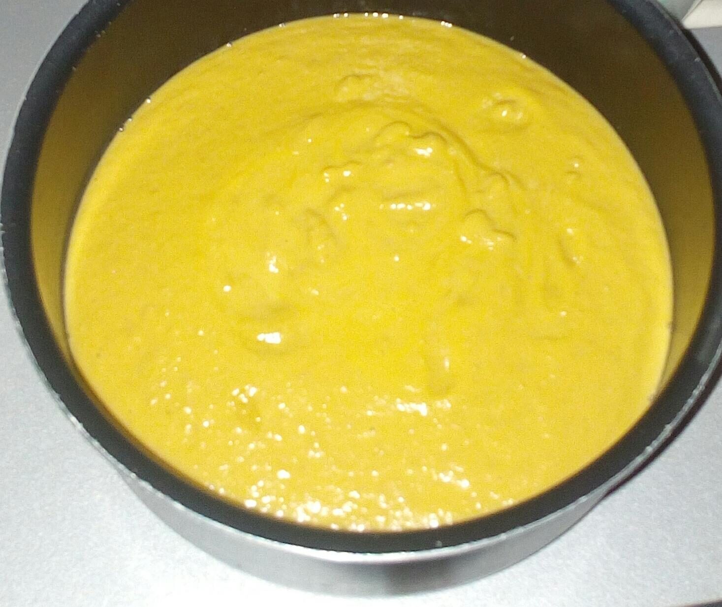 Velouté Petits pois-carottes et lardons