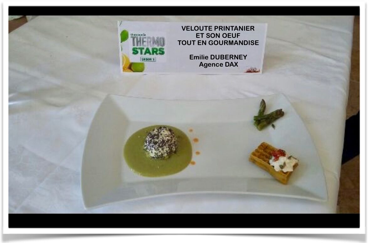 VELOUTE PRINTANIER ET SON OEUF TOUT EN GOURMANDISE