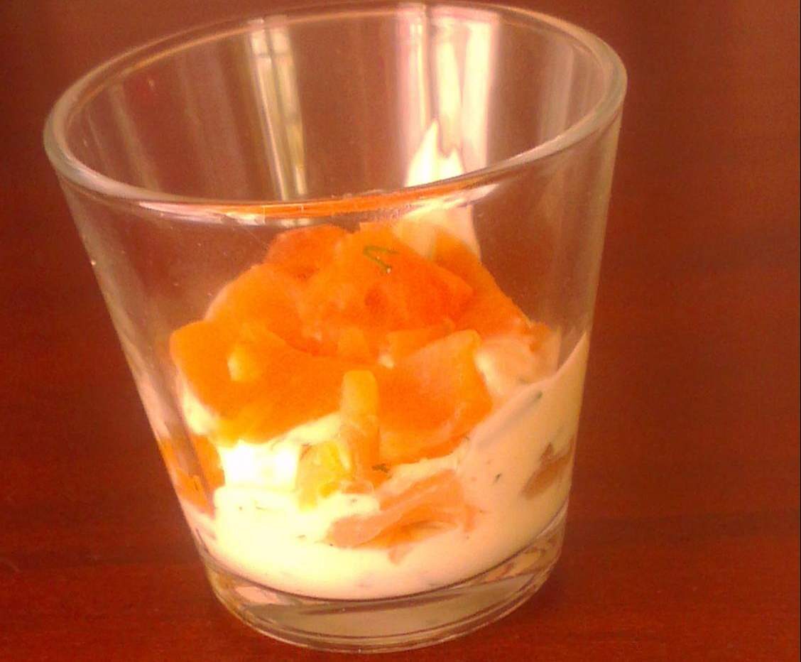 Verrine au saumon