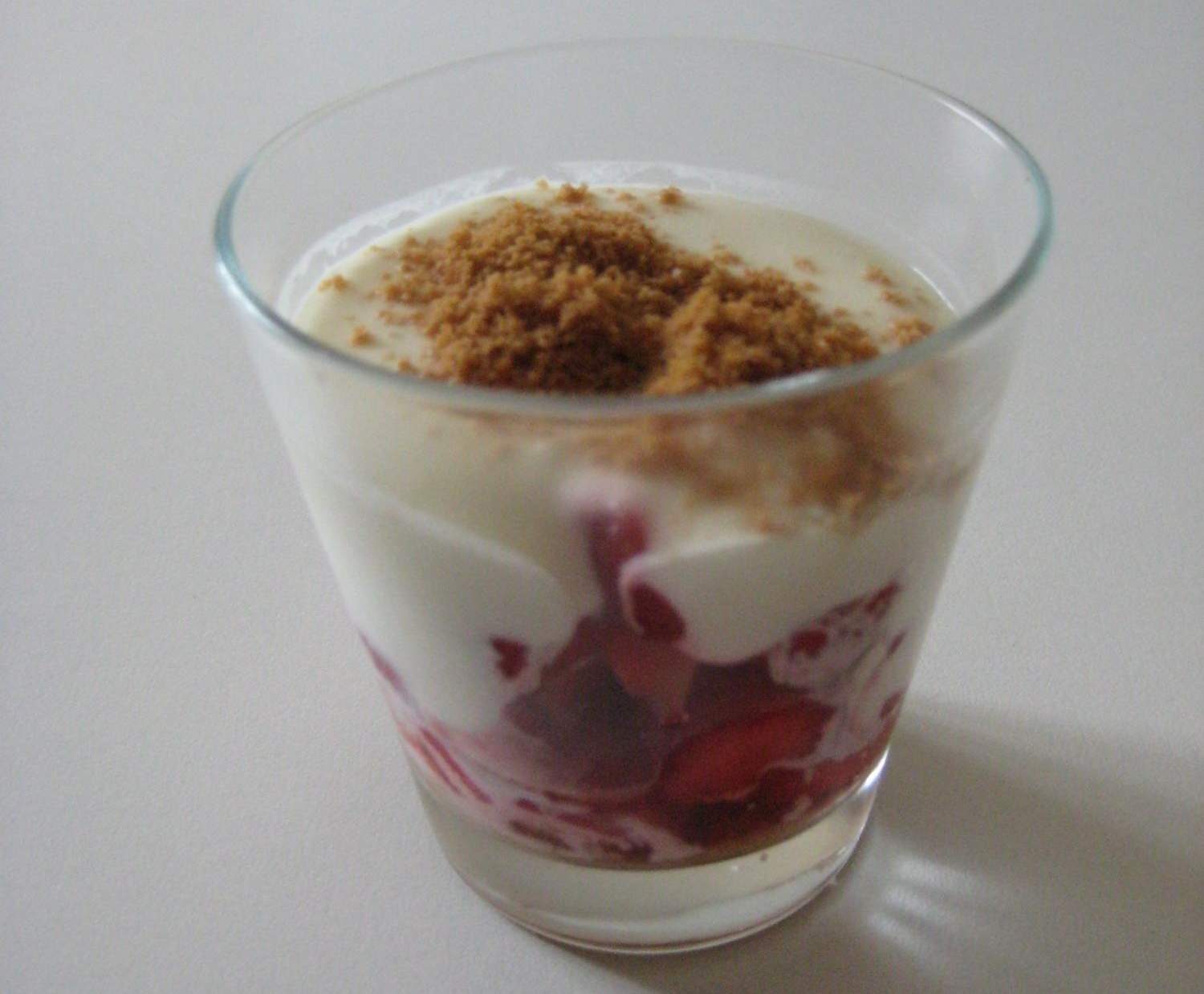 verrine aux fraises
