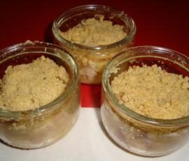 Verrine de crumble 