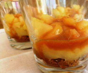 verrine Pomme Spéculos crème d'orange WW