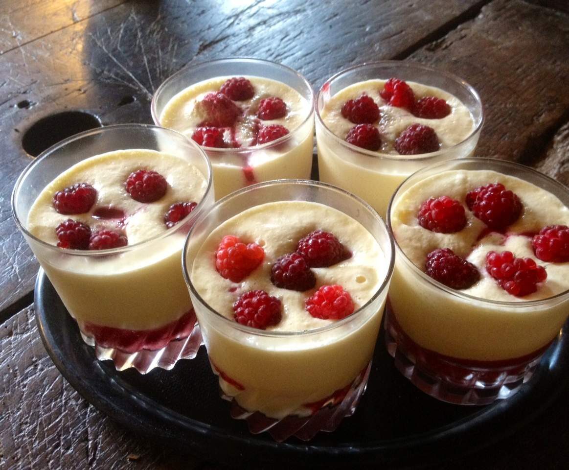 Verrine tiramisu framboise avec stévia