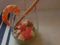 Verrines avocat crevettes
