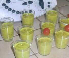 Verrines courgettes / curry