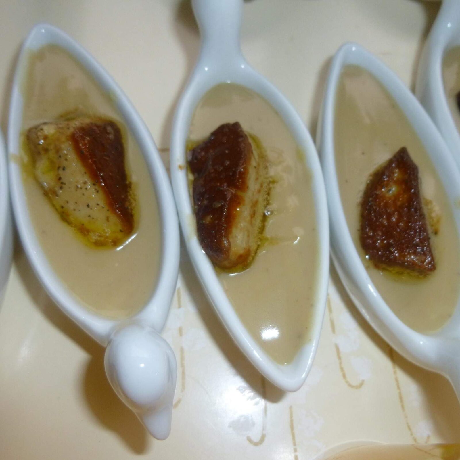 Verrines de fête crème de marron/foie gras