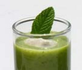 Verrines de petits pois au chorizo