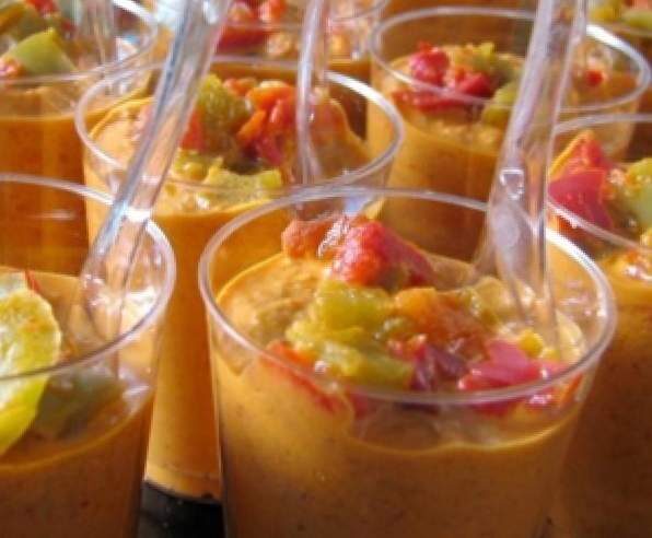 Verrines Fraîches Poivrons & Mascarpone